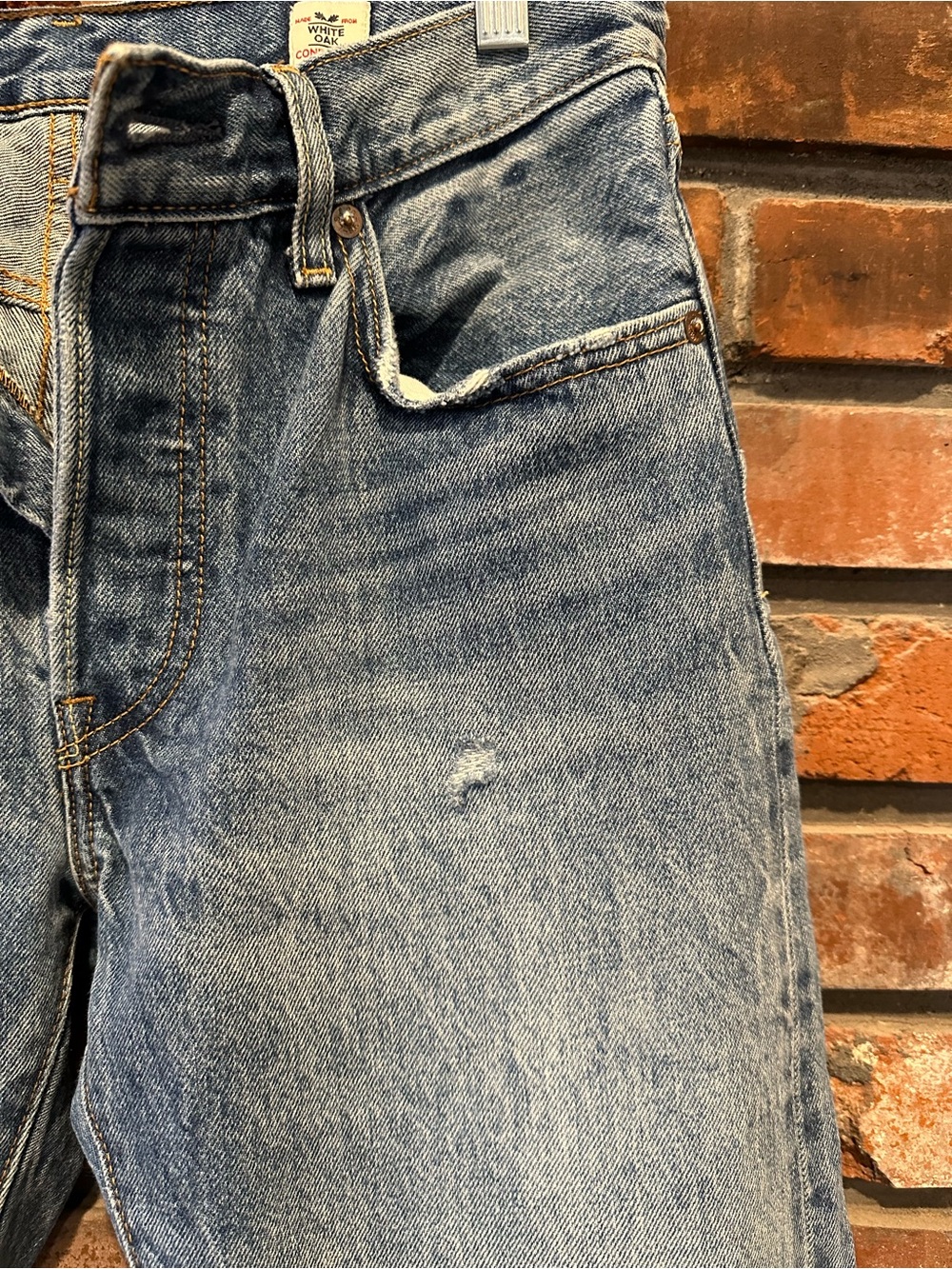 Levi's vintage XX White Oak Cone 100% cotton selvedge jeans size 27x32 - Picture 9 of 11
